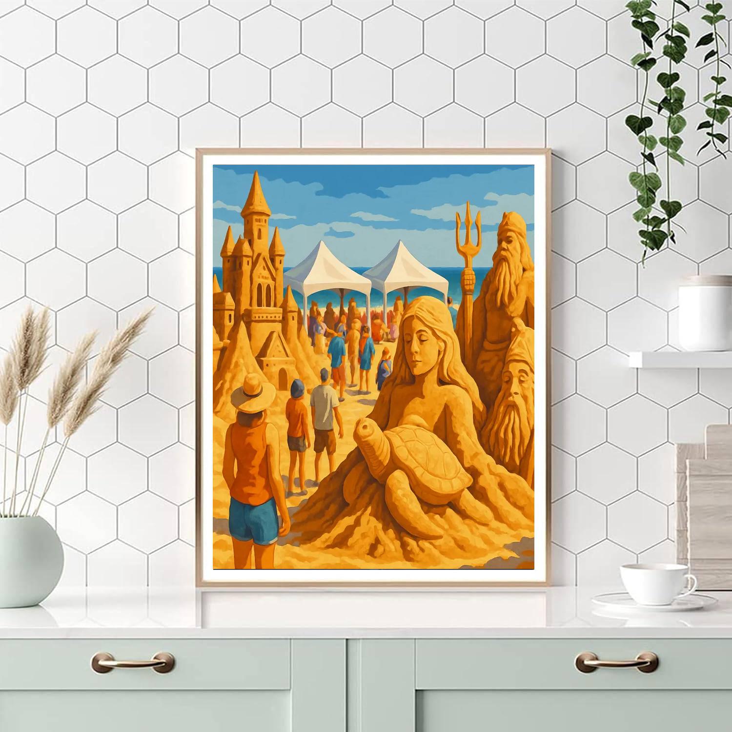 Sandfest - Port Aransas, Texas Paint By Numbers Art