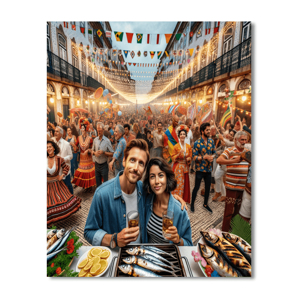 Alfama Festival - Lisbon Paint By Color