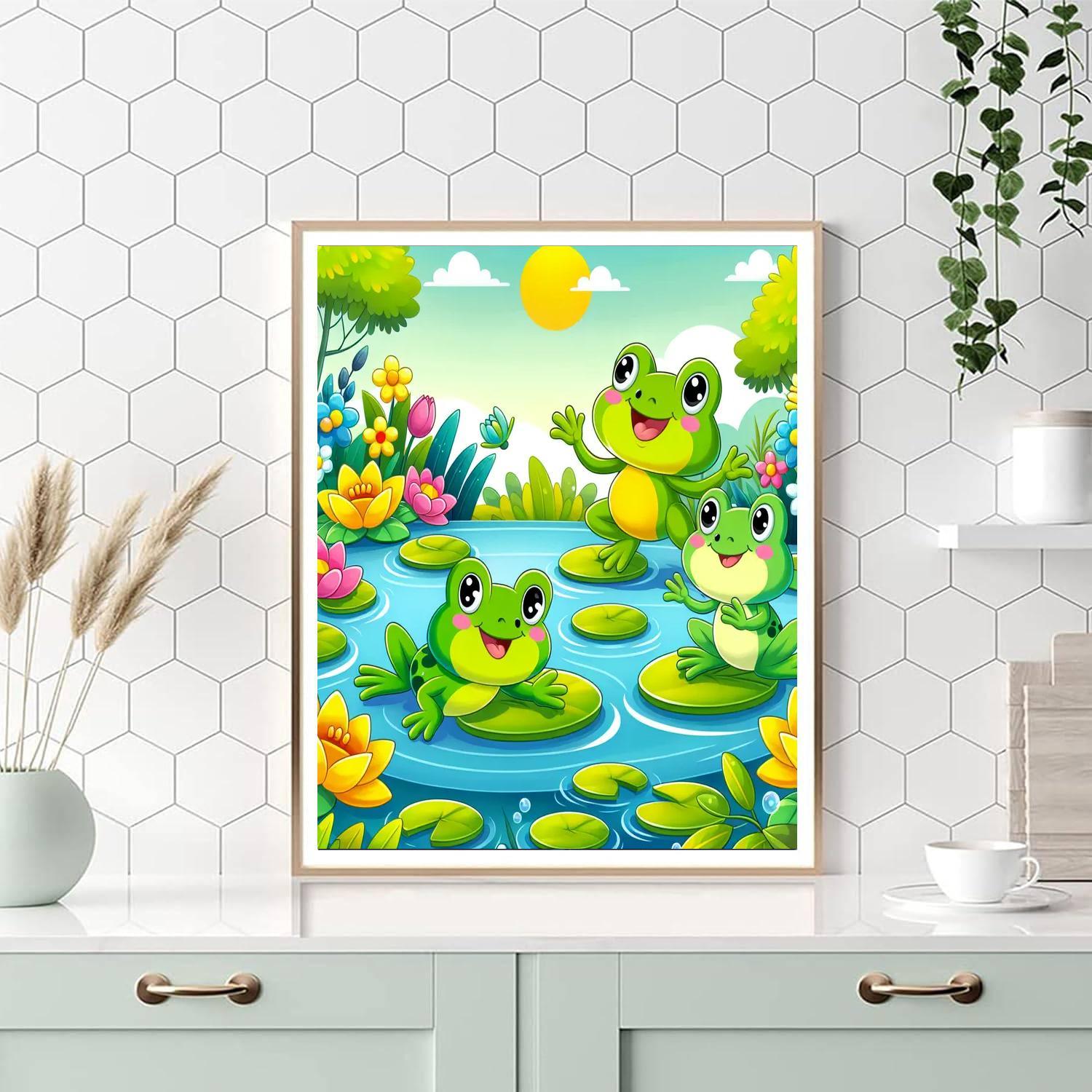Froggy Friends On Adventure Paint By Color