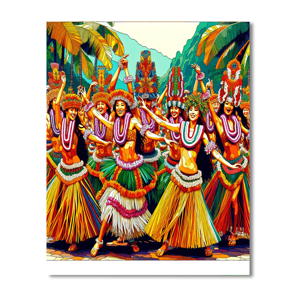 Aloha Festivals - Usa Number Painting