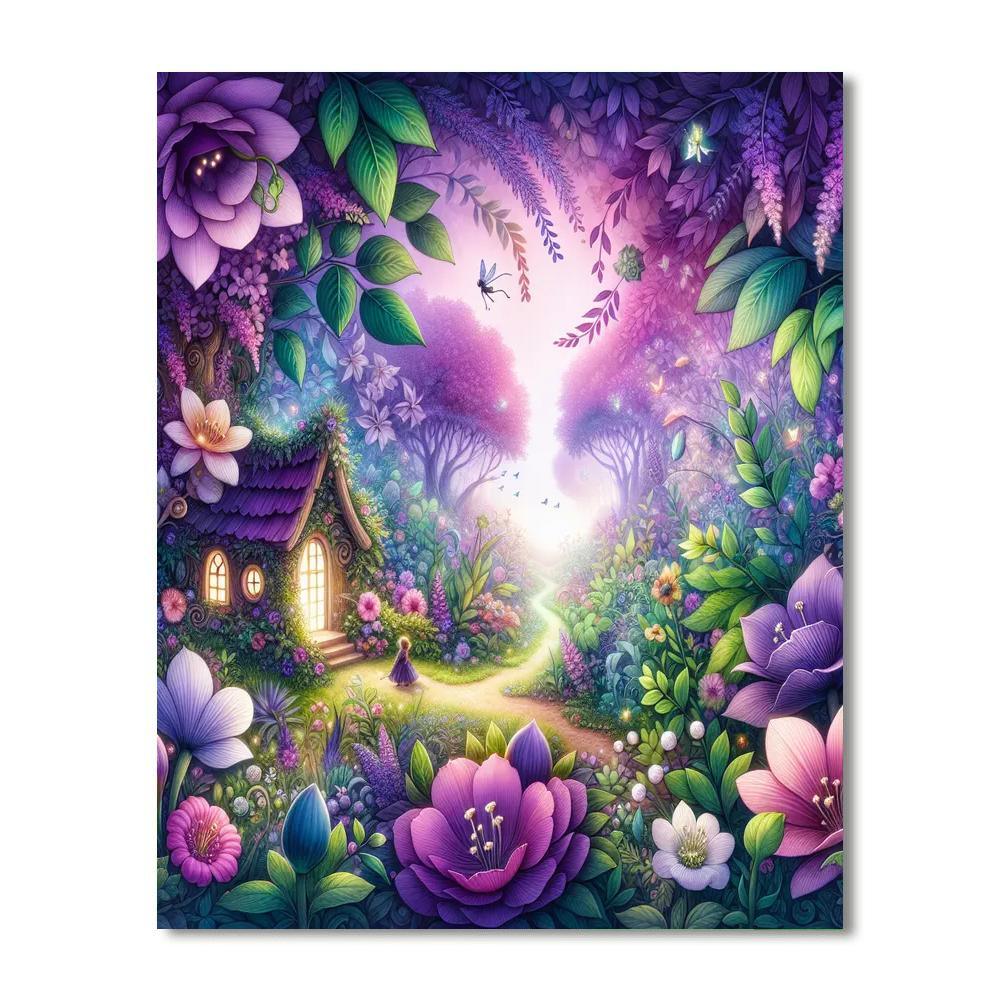 Fairy's Enchanted Garden Paint By Numbers Art