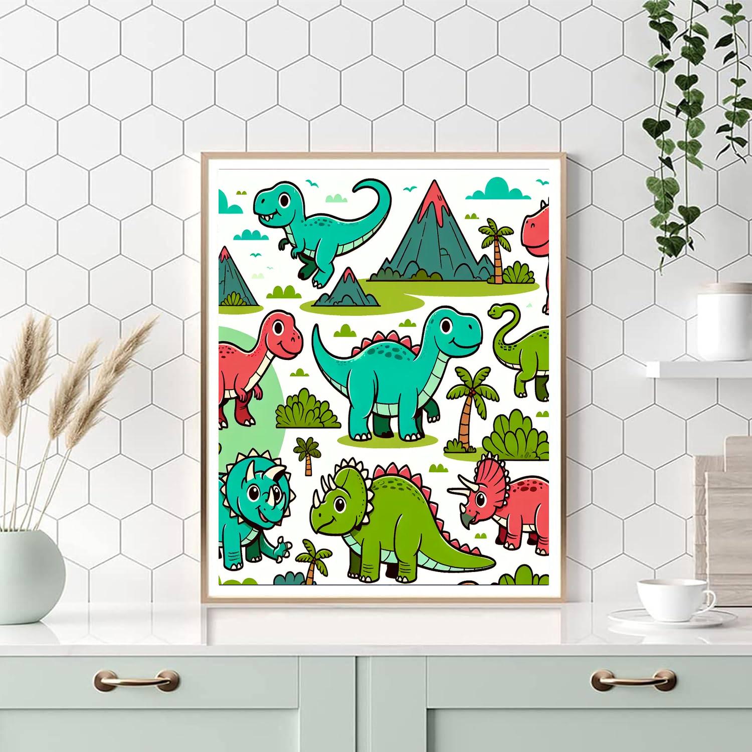 Dinosaur's Jurassic World Painting By Numbers Kit