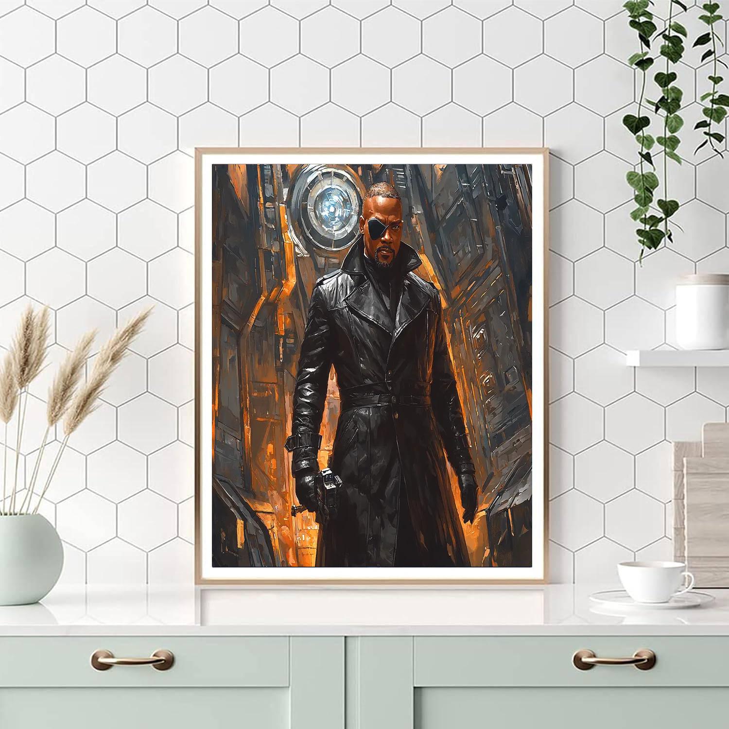 Samuel L. Jackson: The Stoic Fury Of Nick Fury Paint By Color