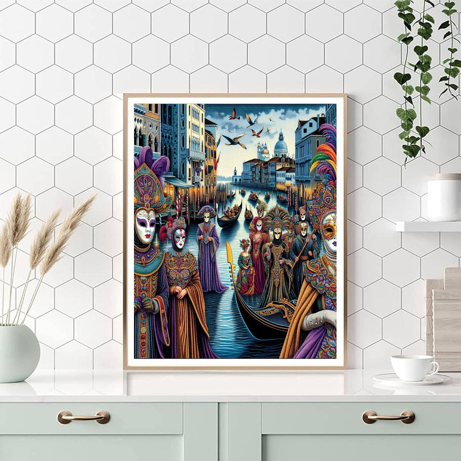 International Festival Of Masked Arts - Venice, Italy Painting Number Kit