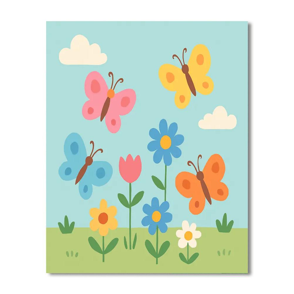 Butterfly Garden Escape Paint By Number