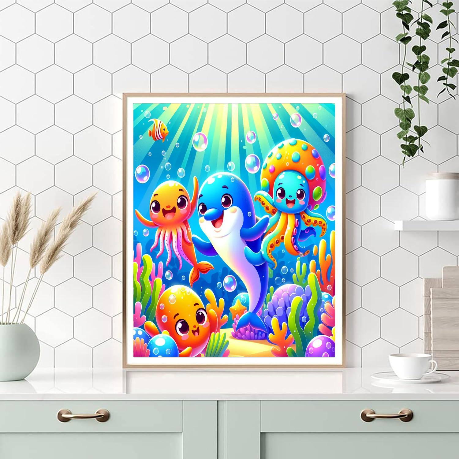 Underwater Dance Party Paint By Numbers