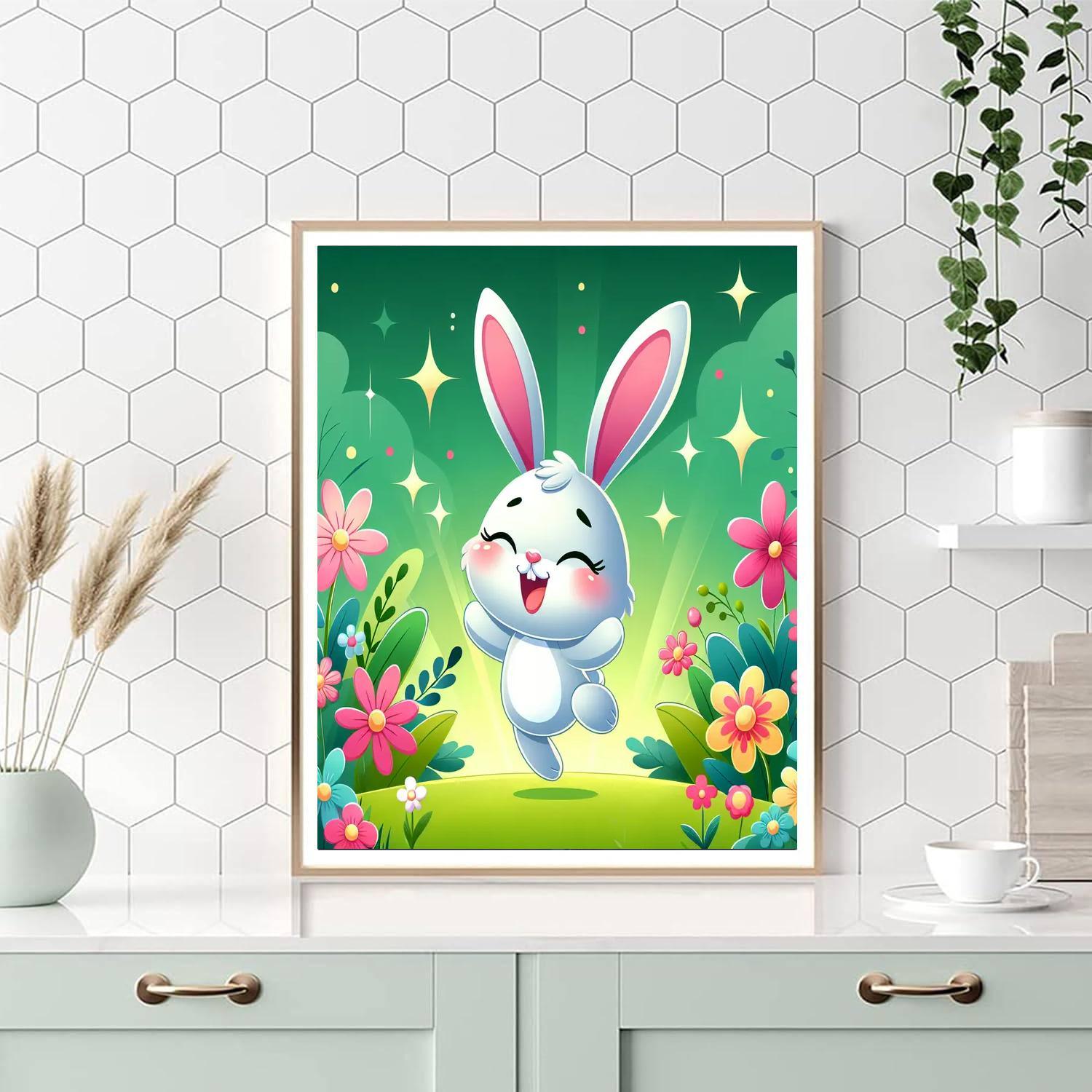 Bouncing Bunny Garden Paint By Numbers Kits