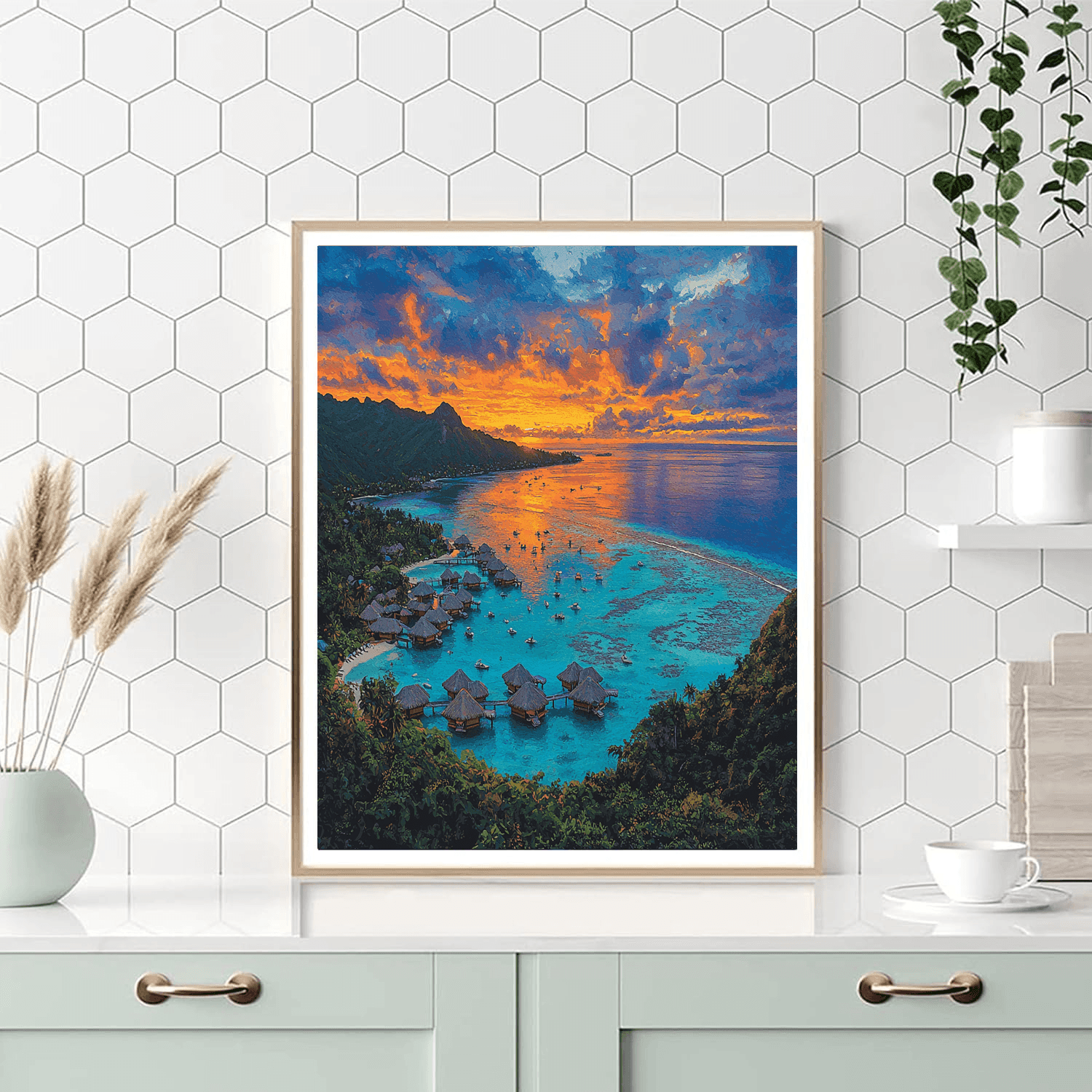 Bora Bora DIY Paint By Numbers