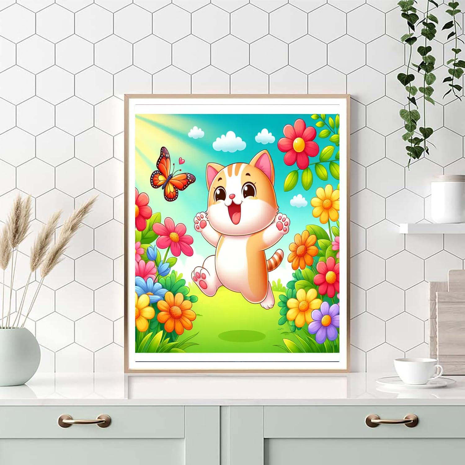 Giggling Kitten Paint By Color
