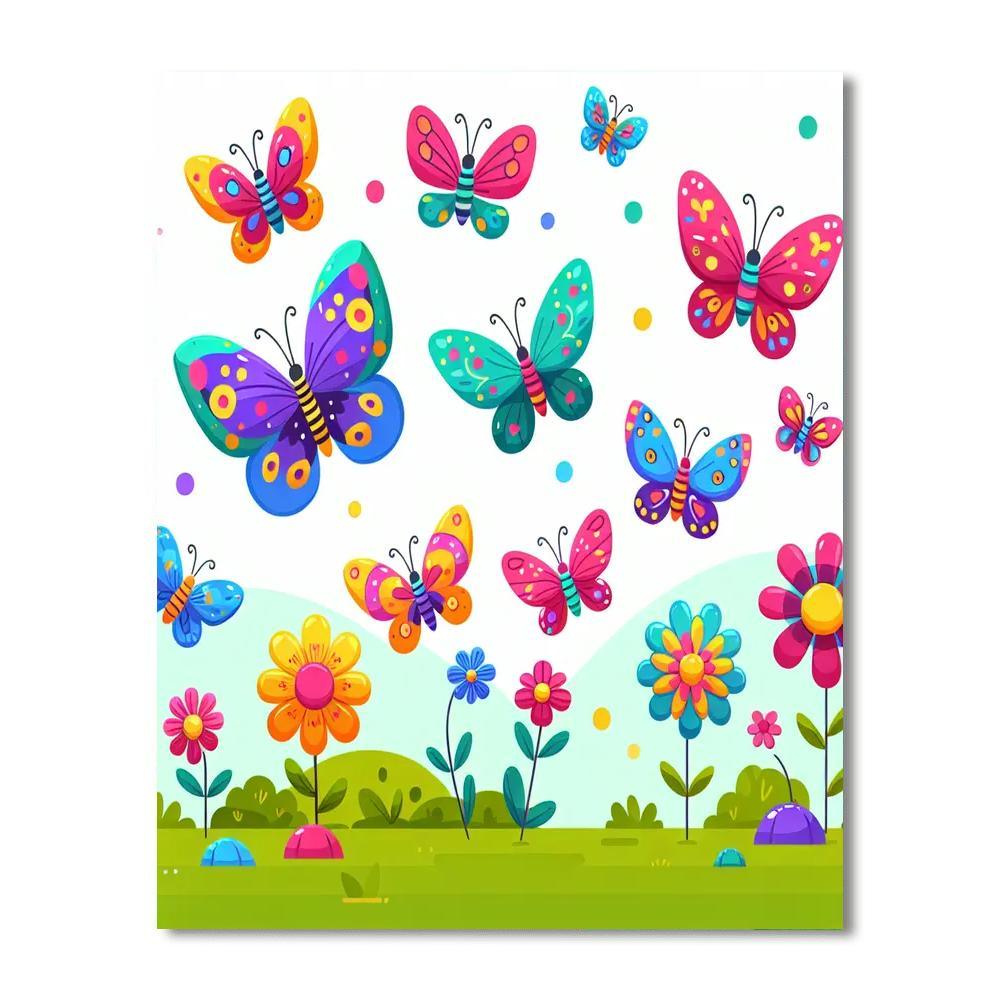 Butterfly Bonanza Paint By Numbers