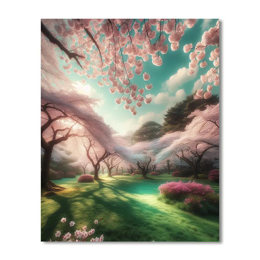 Dreams Of Cherry Blossom Season DIY Paint By Numbers