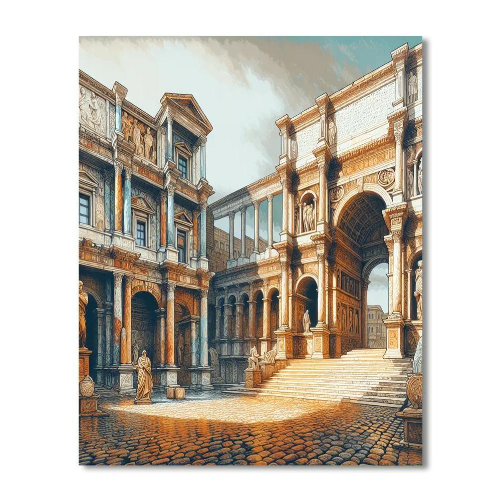 Ancient Roman Splendor Numbered Painting Kits