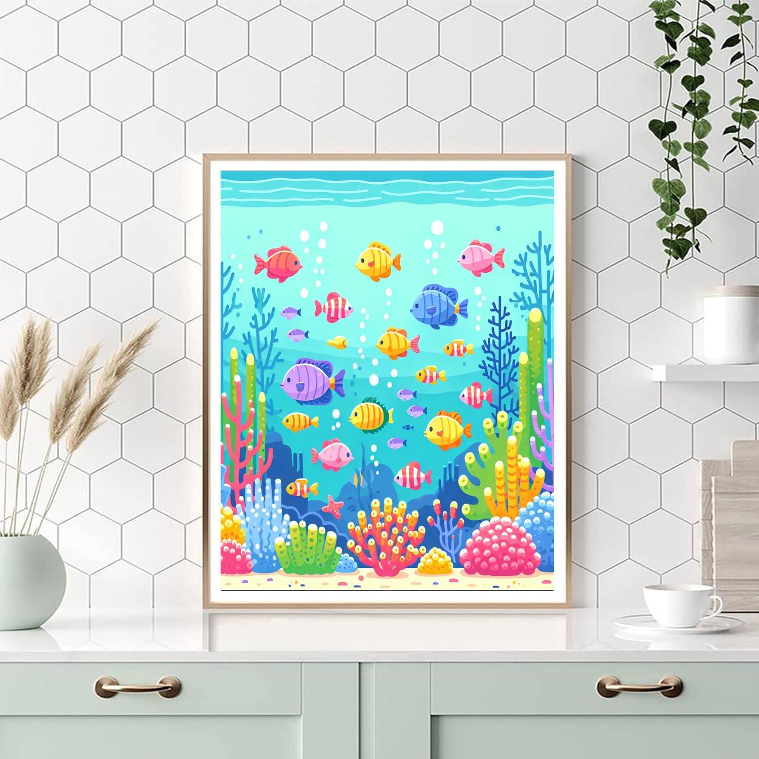 Oceanic Coral Garden Painting By Numbers Kit