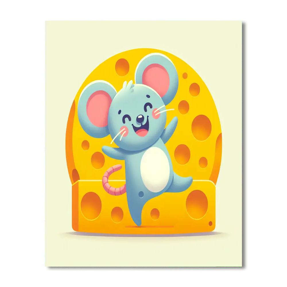 Dancing Little Mouse Paint By Numbers Art