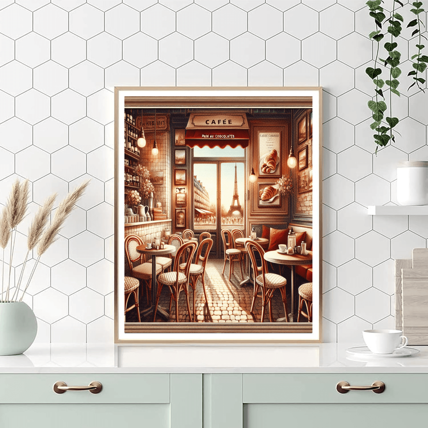 Quaint French Bistro Delight Painting Number Kit