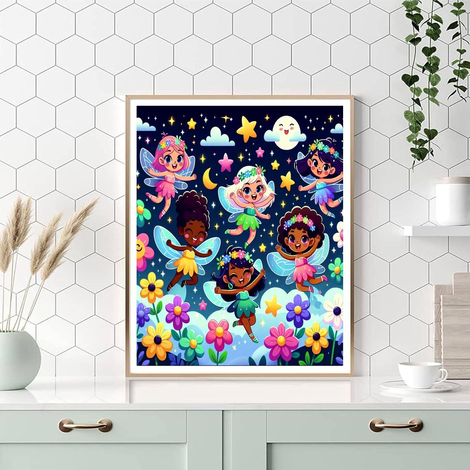 Magical Night In Fairyland Paint By Color