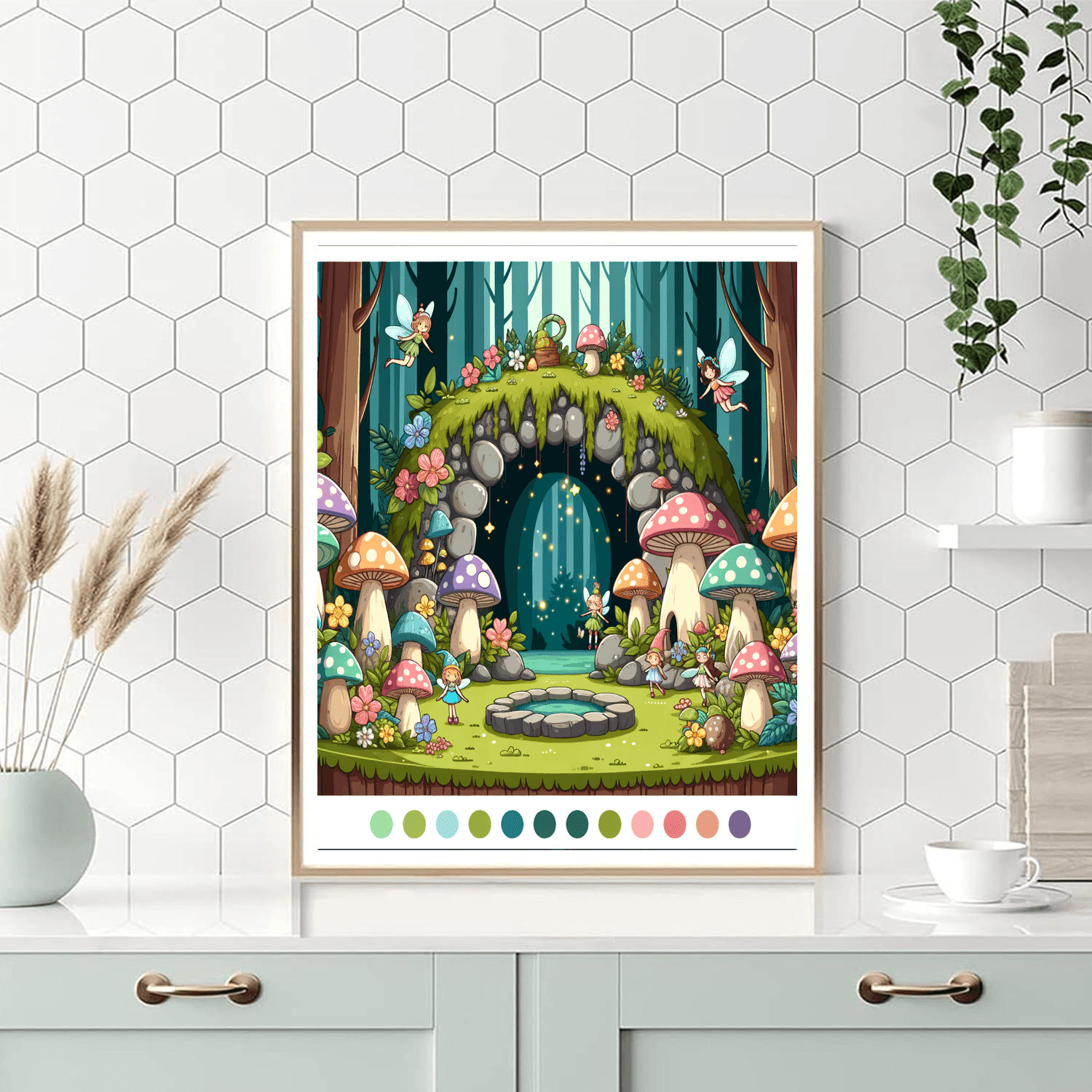 Secret Fairy Grotto Paint By Color