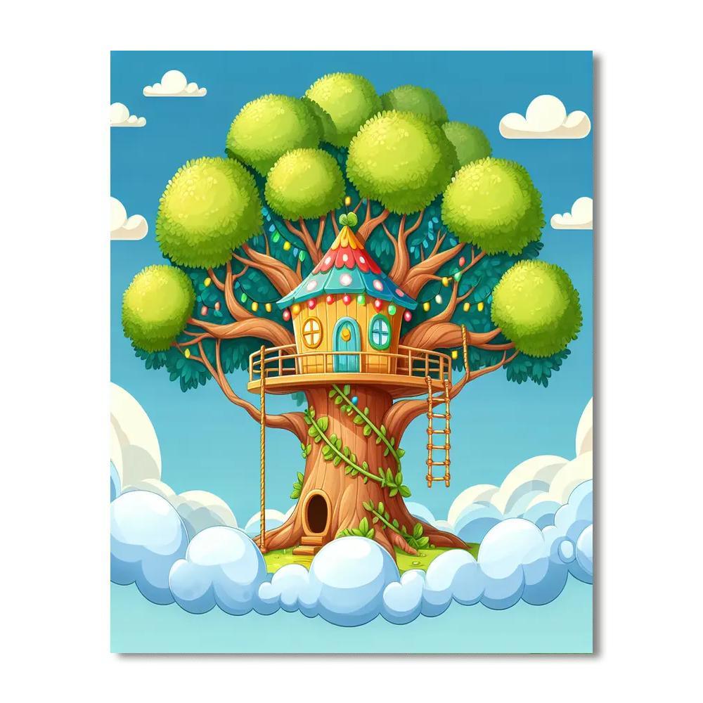 Sunny Day Treehouse Paint By Numbers Kits