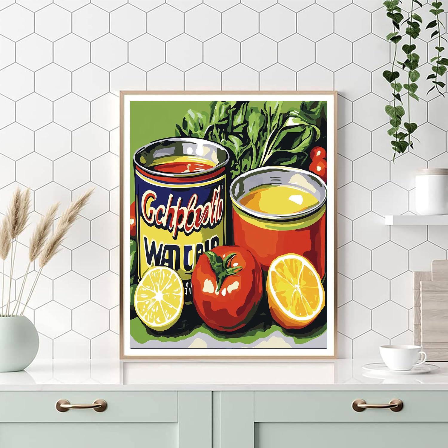 Warhol Inspired The Art Of Cooking  Painting By Numbers Kit
