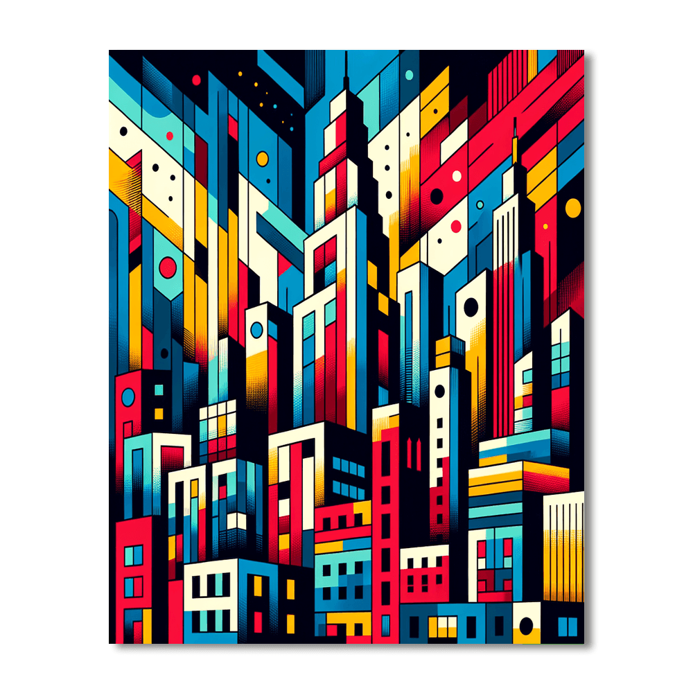 Retro Urban Vibe DIY Paint By Numbers