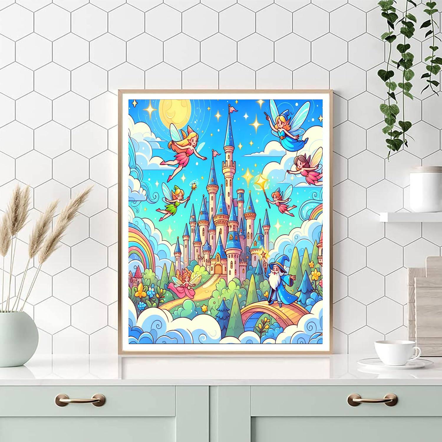 Cheerful Magical Kingdom Paint By Number