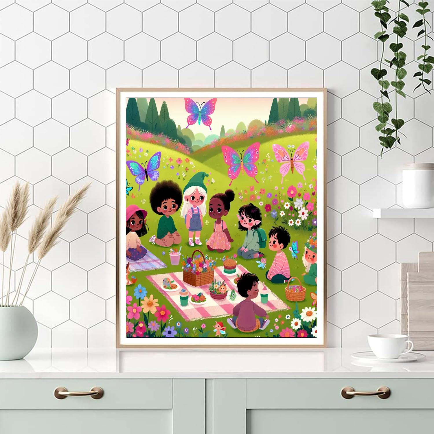 Mystical Meadow Picnic Paint By Number