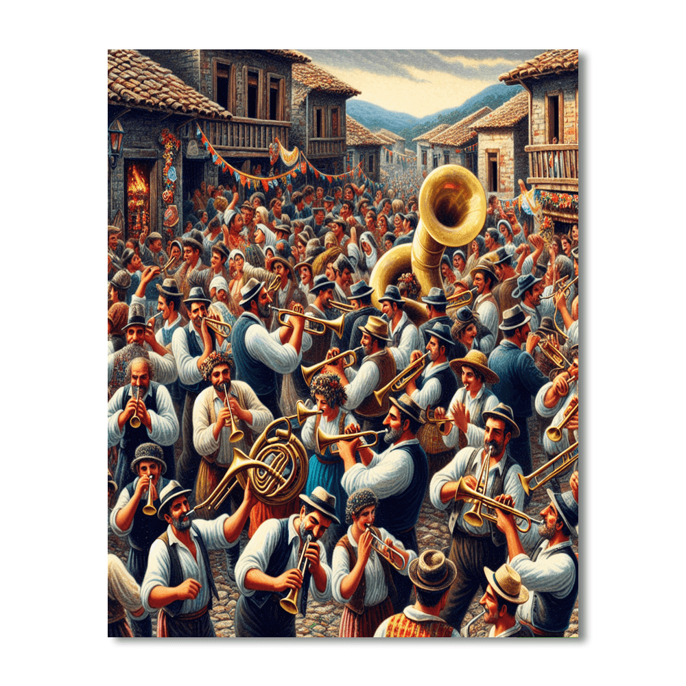 Guca Trumpet Festival - Serbia Paint By Color