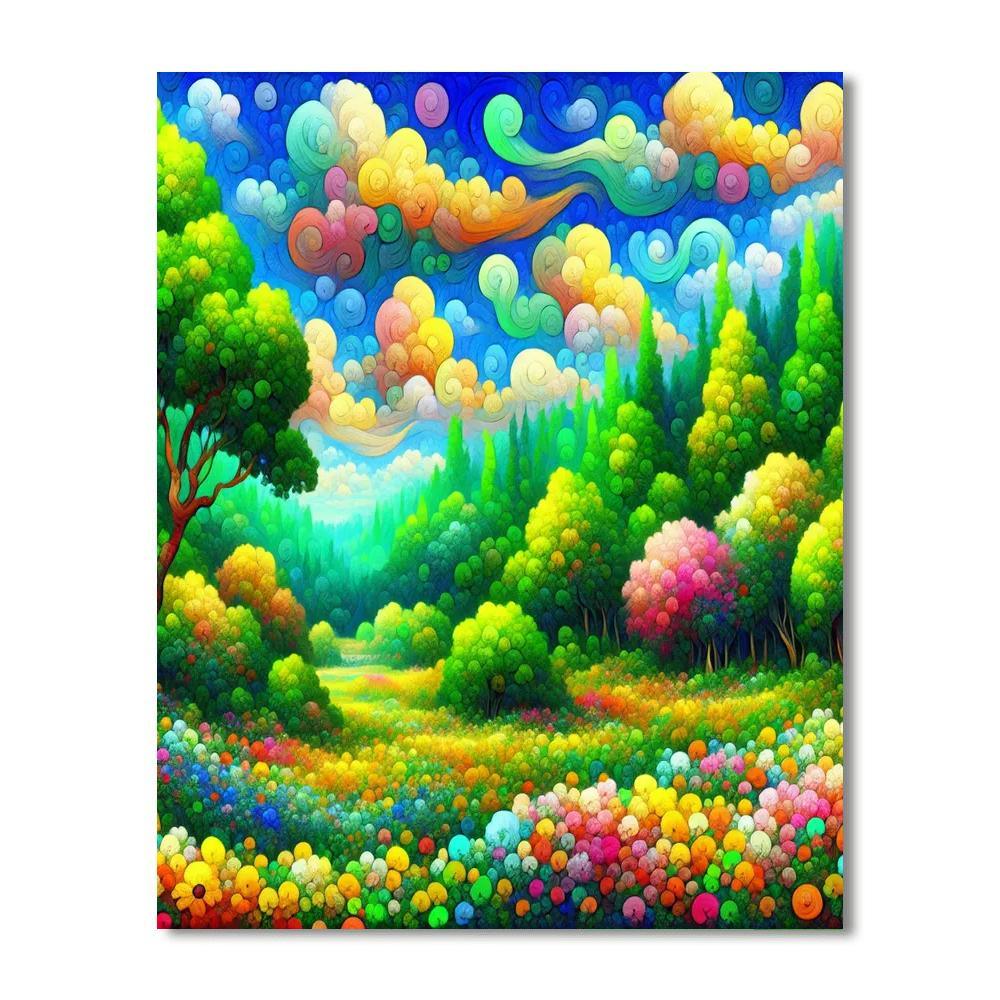 Whimsical Wonderland Adventure Painting Number Kit