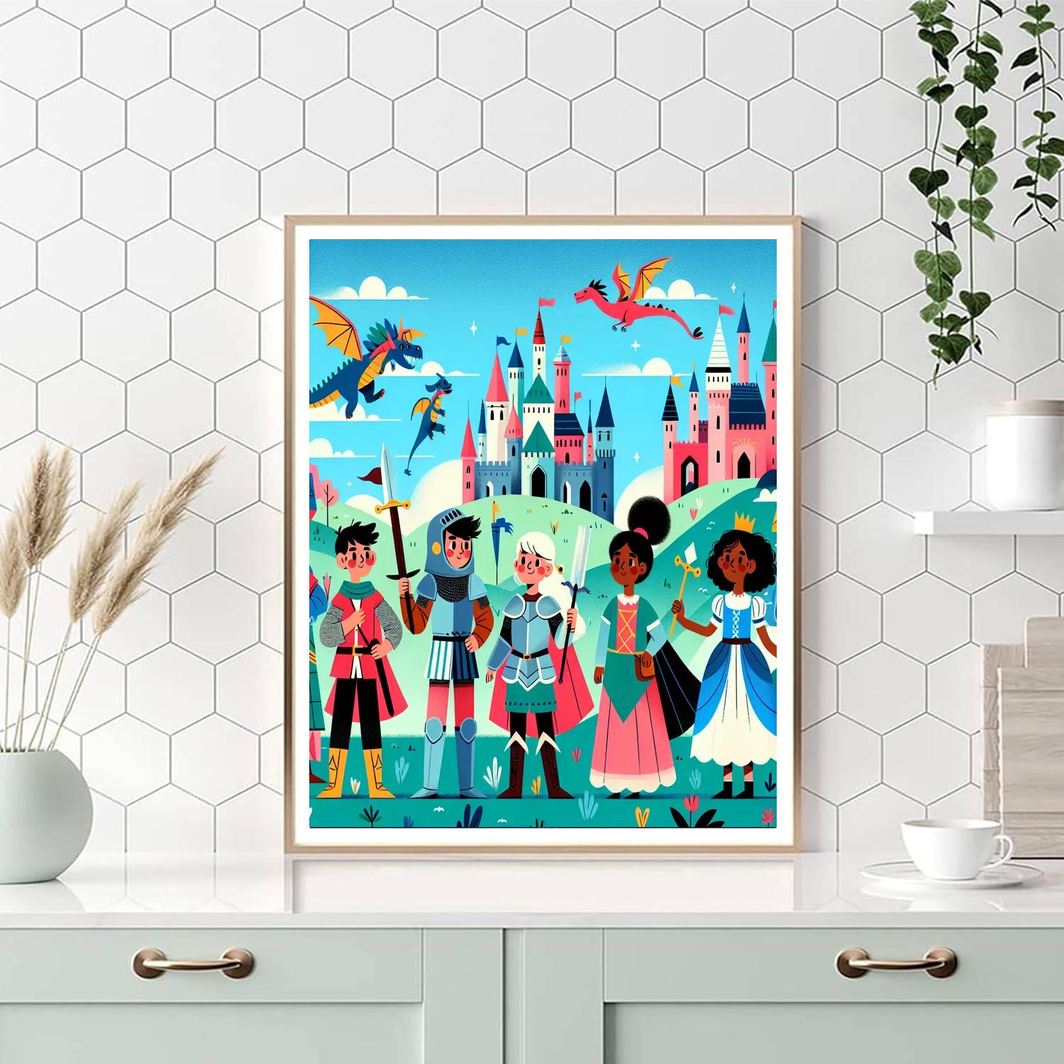 Kingdom Of Adventure DIY Paint By Numbers