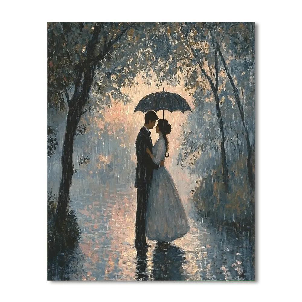 Pierre-Auguste Renoir Inspired Romantic Rain  Paint By Numbers