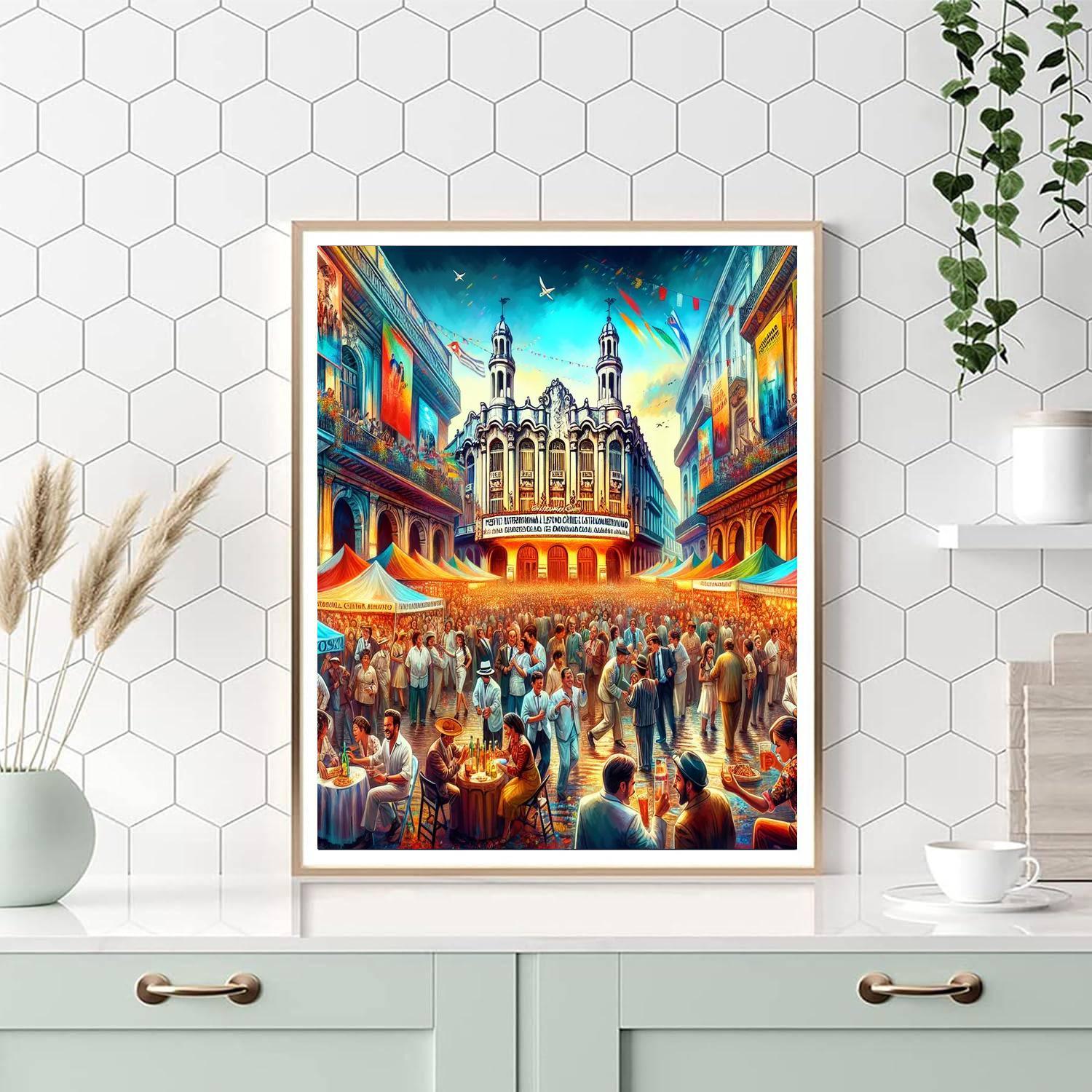 Festival Internacional Del Nuevo Cine Latinoamericano - Cuba Painting Number Kit