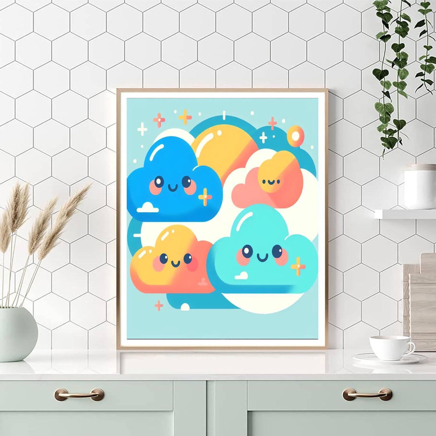 Fluffy Clouds Of Dreams Paint By Numbers