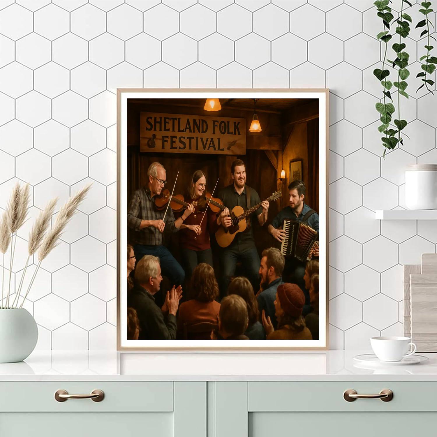 Shetland Folk Festival - Scotland Numbered Painting Kits