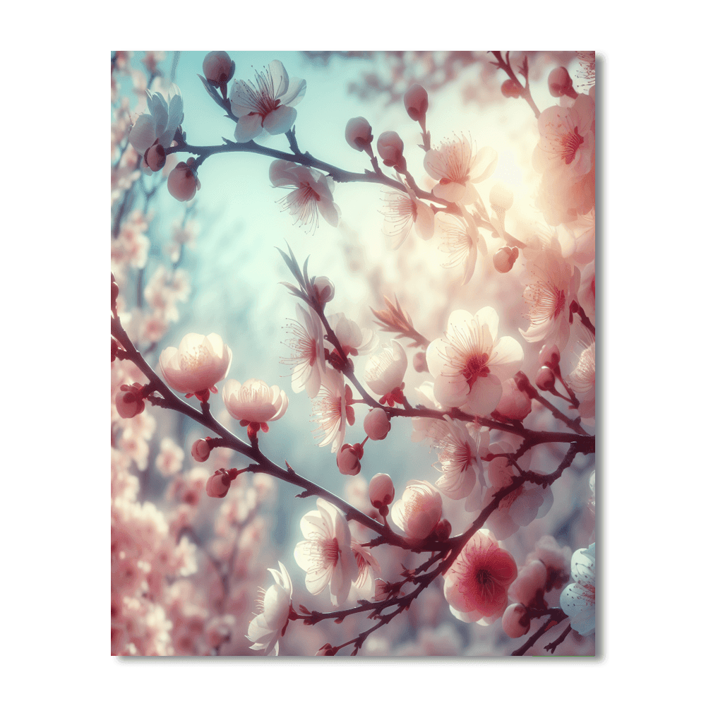 Gentle Springtime Blossoms Painting Number Kit