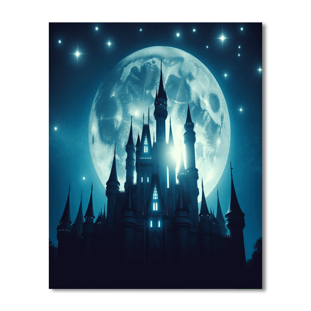 Fairytale Castle View Painting Number Kit