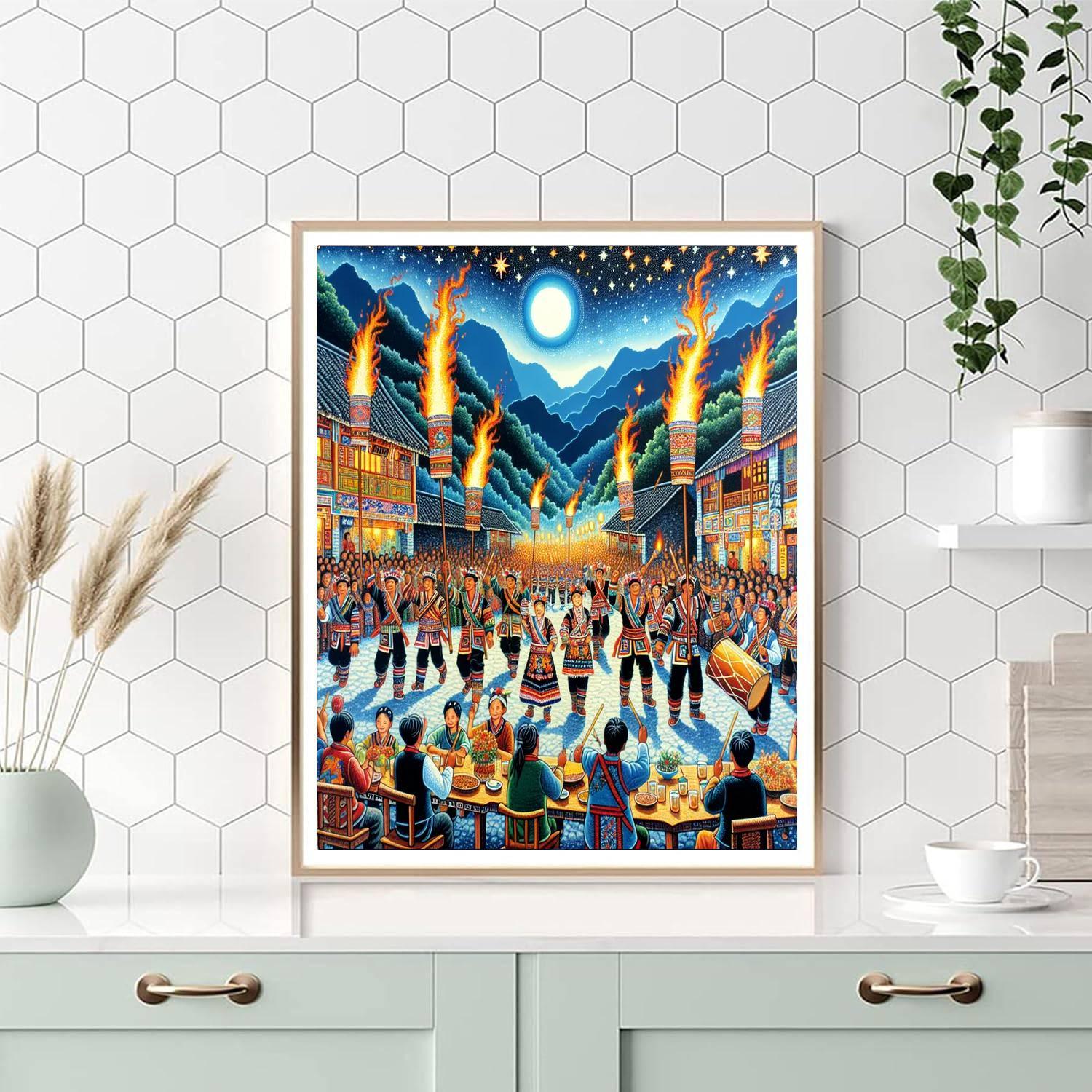 Yi Torch Festival - China Paint By Color