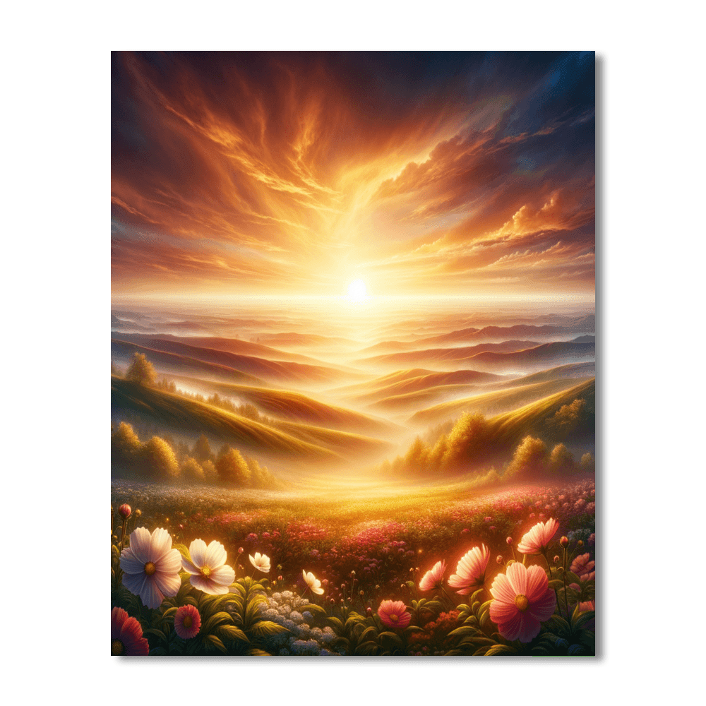 Glorious Sunrise DIY Paint By Numbers