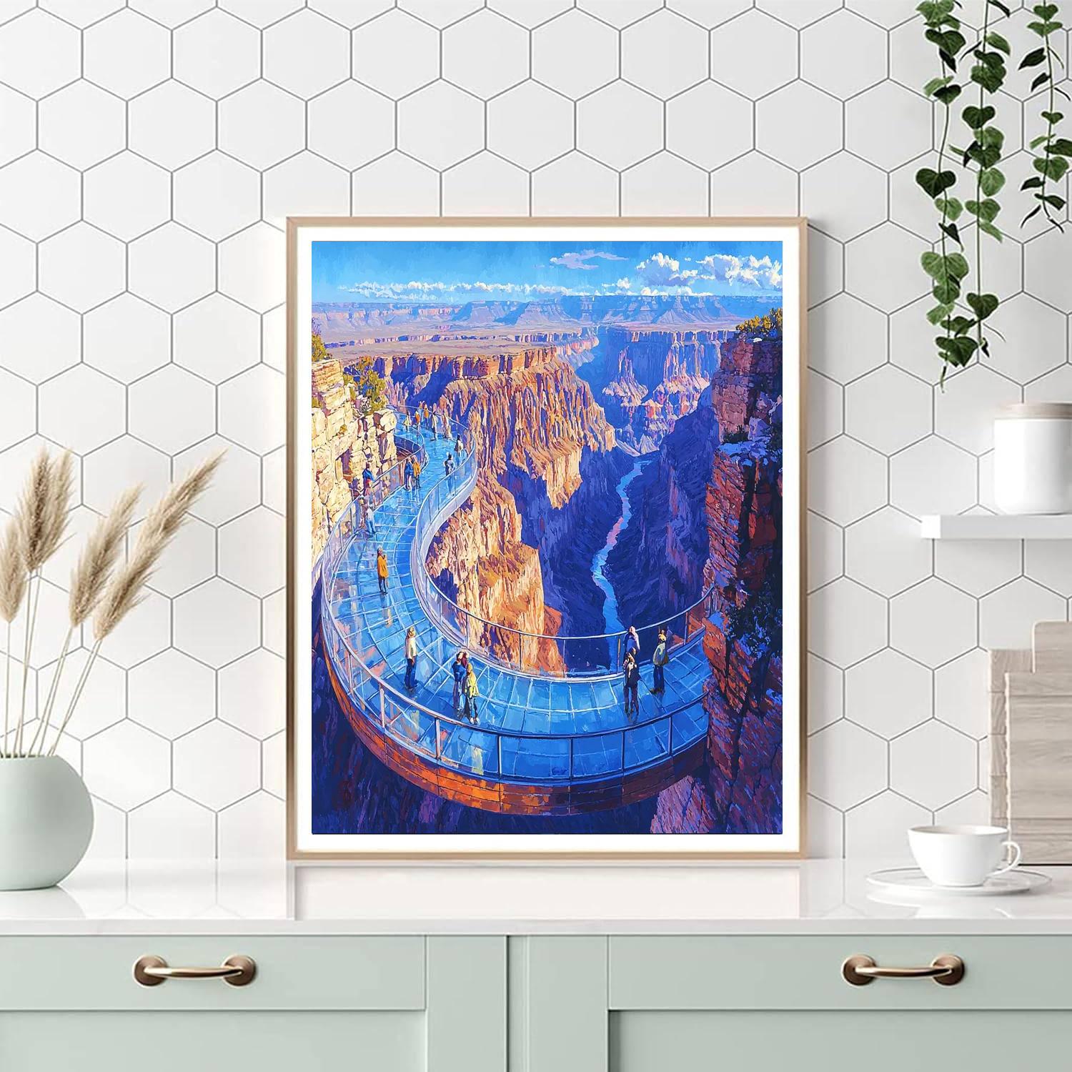 The Grand Canyon Skywalk DIY Paint By Numbers