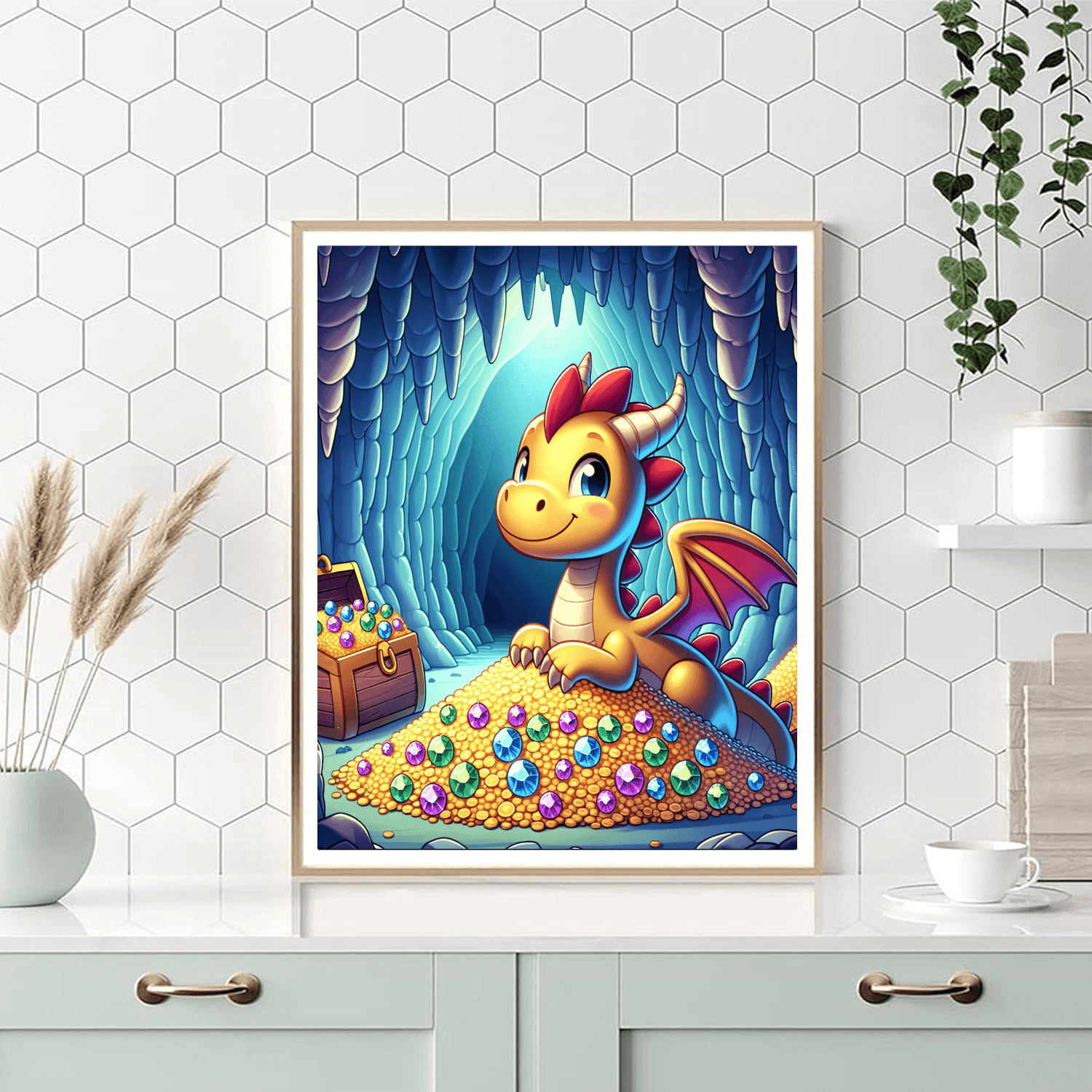 Enchanted Dragon's Lair DIY Paint By Numbers