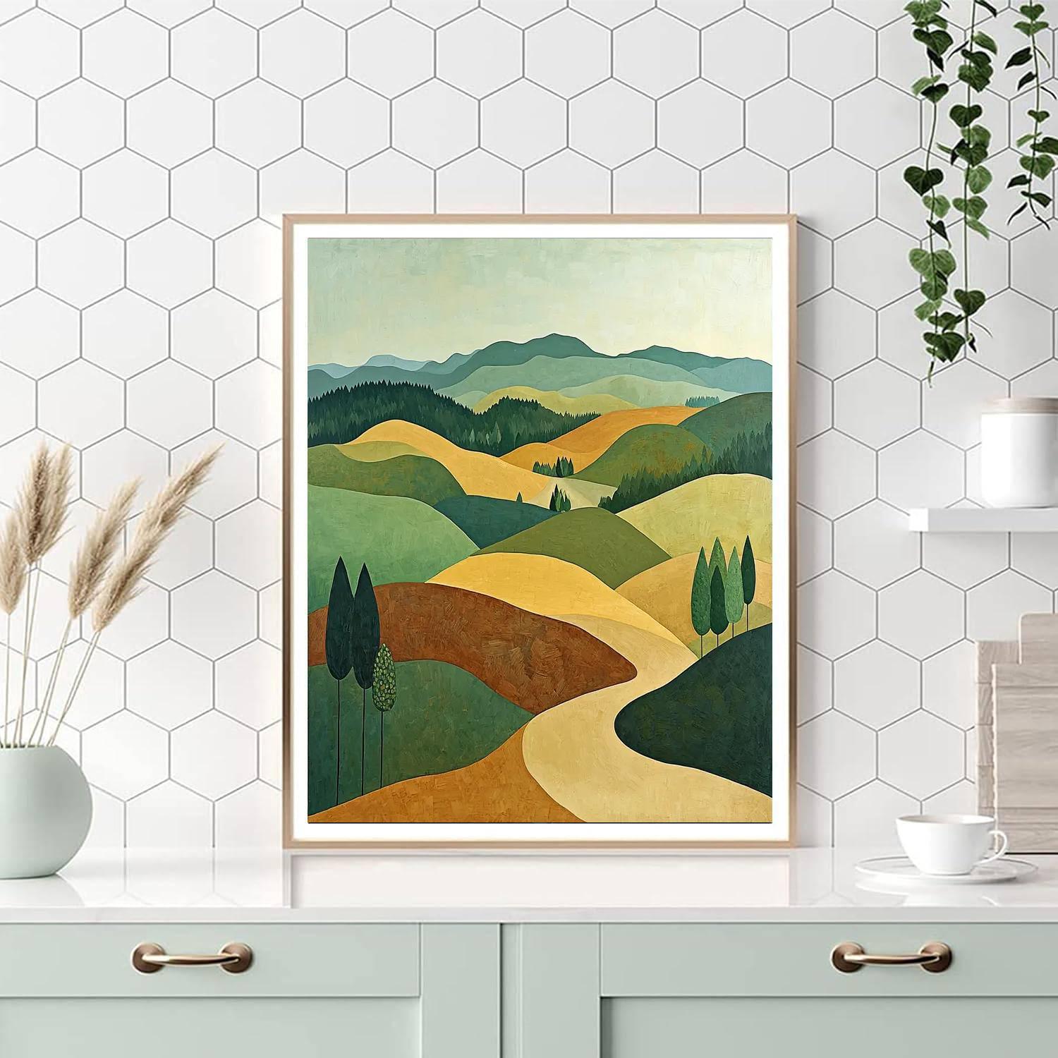 Paul Cézanne Inspired The Whispering Hills  Paint By Numbers Kits