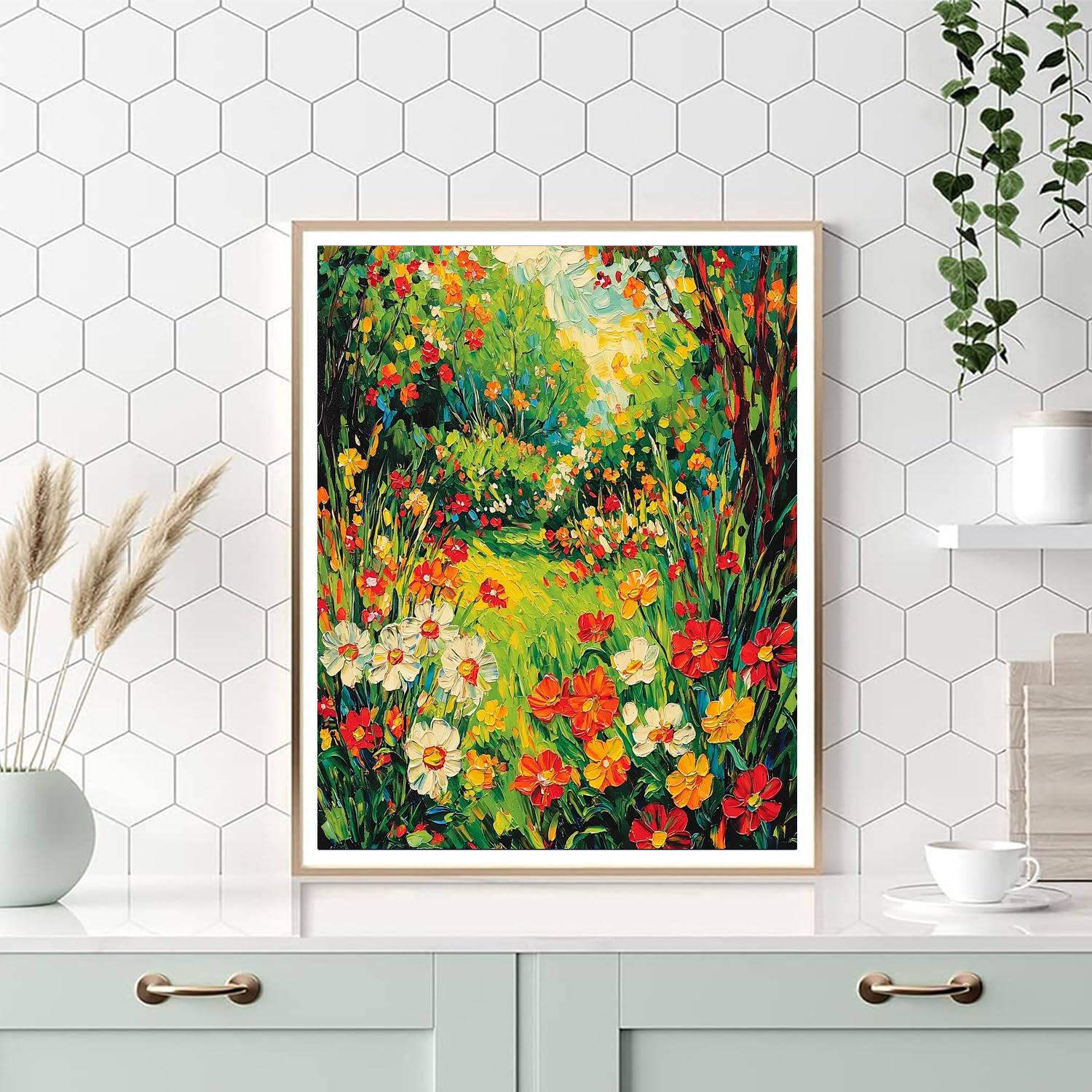 Vincent Van Gogh Inspired Garden Of Harmony  Paint By Numbers