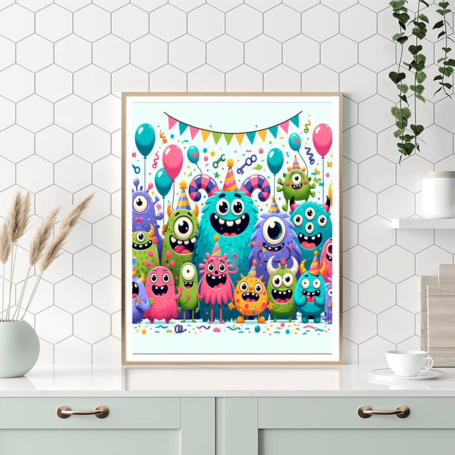 Merry Monsters' Party Painting By Numbers Kit