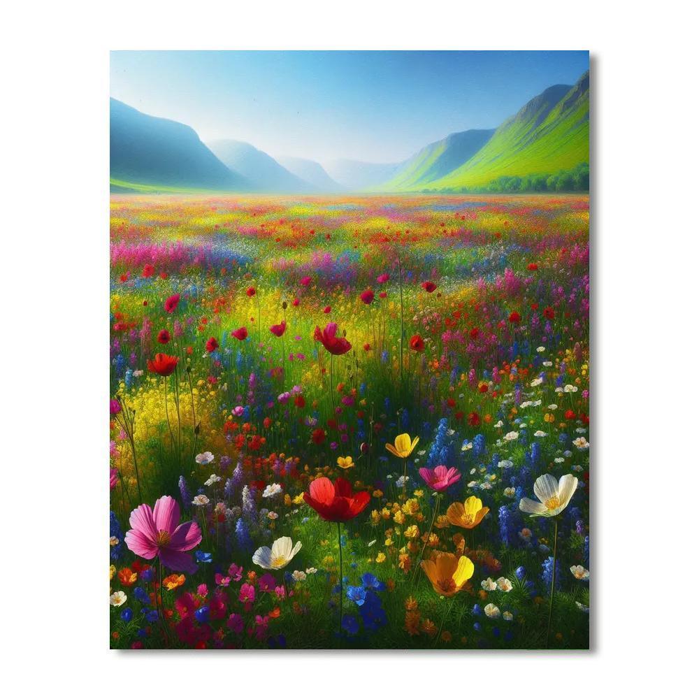 Idyllic Spring Meadow Paint By Number