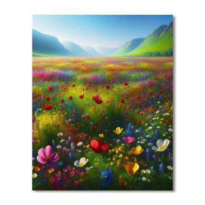 Idyllic Spring Meadow Paint By Number