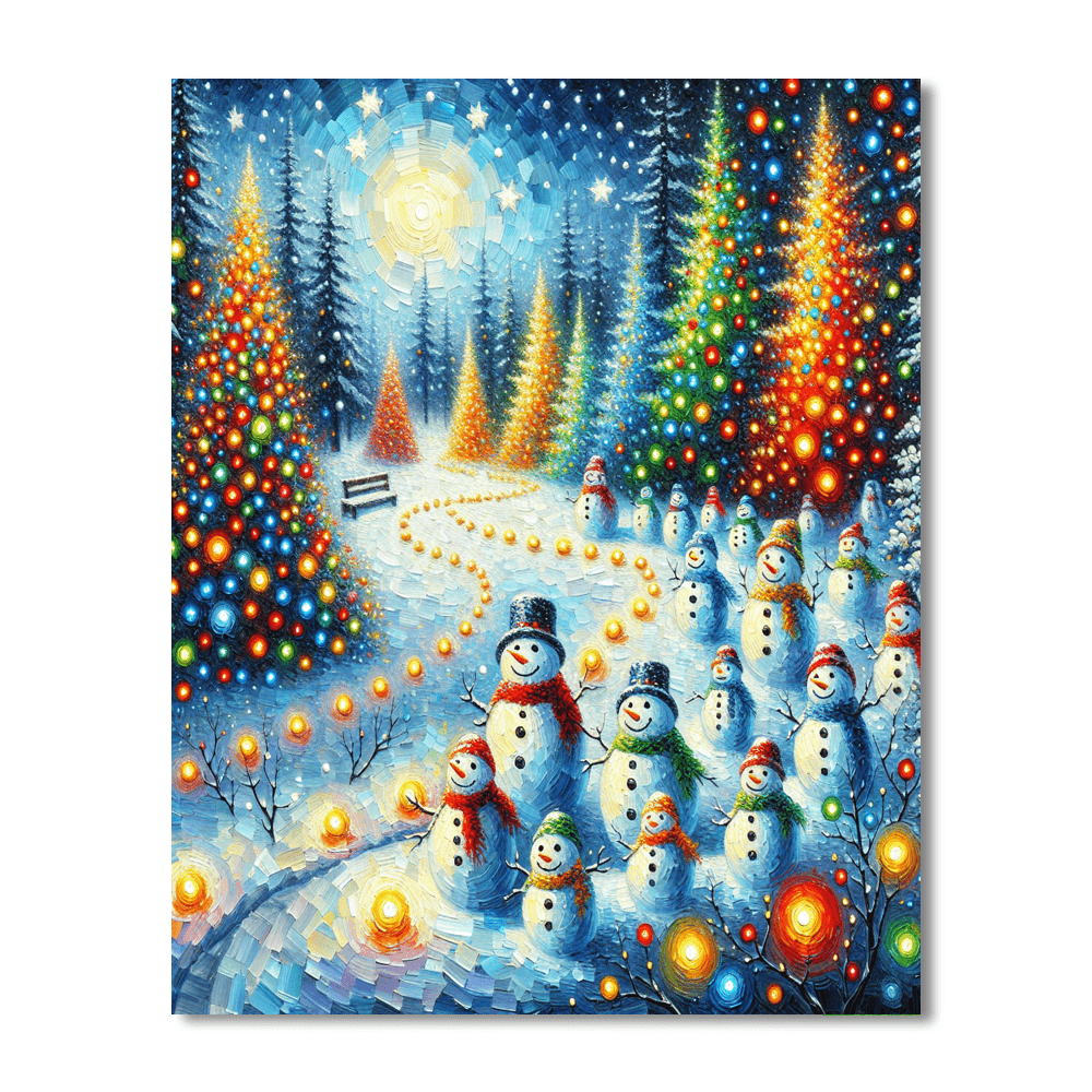 Merry Winter Wonderland Painting By Numbers Kit