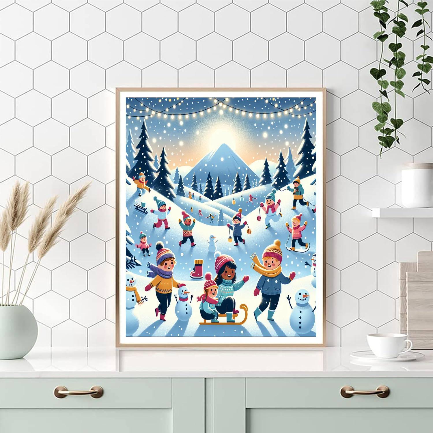 Winter Wonderland Exploration Paint By Color