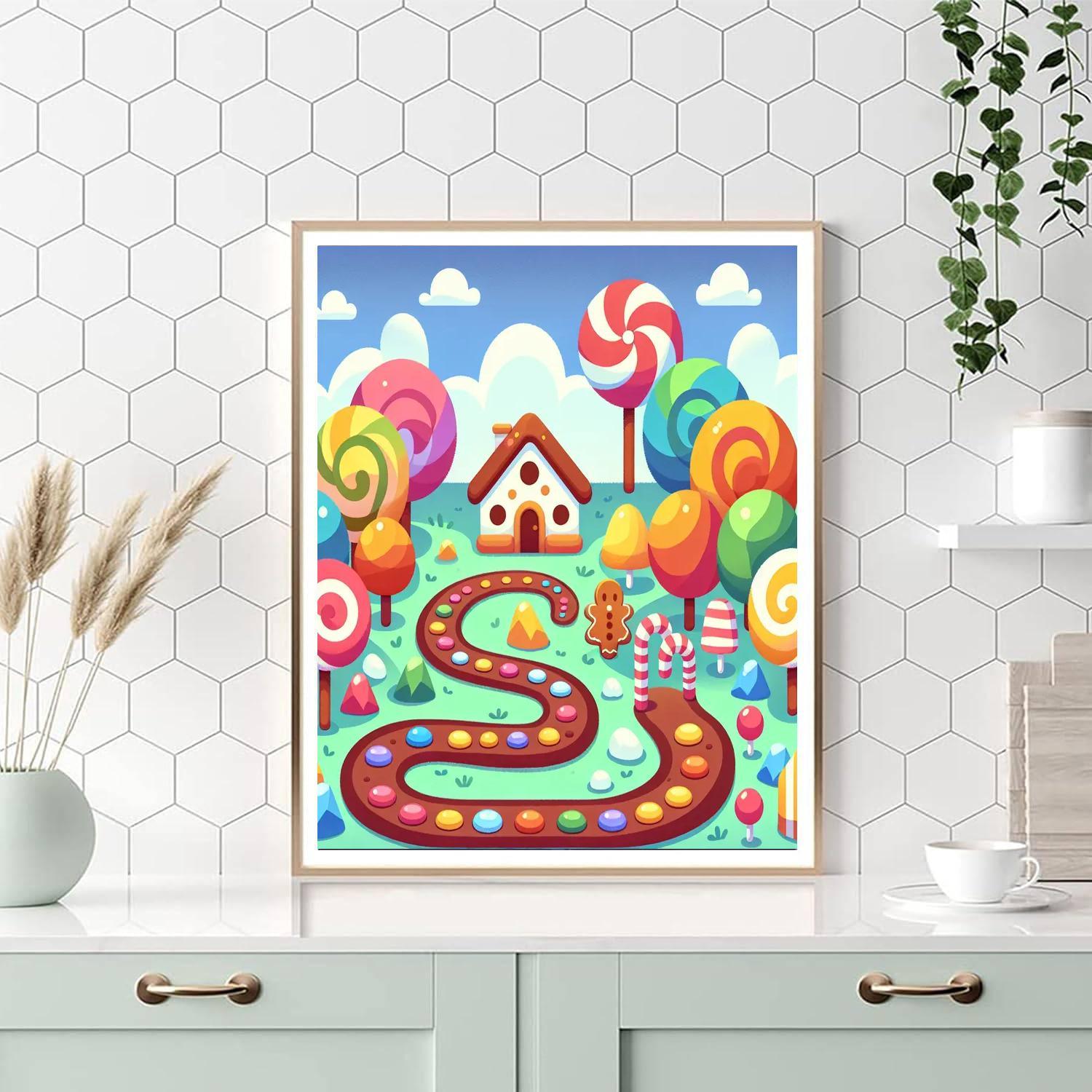 Journey To Candyland Paint By Number
