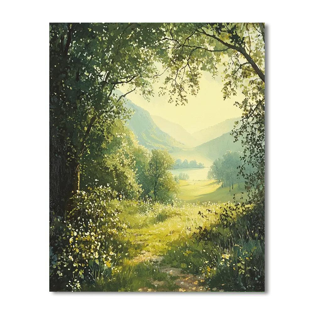 Gainsborough Inspired Gainsborough's Idyllic Meadows  Number Painting