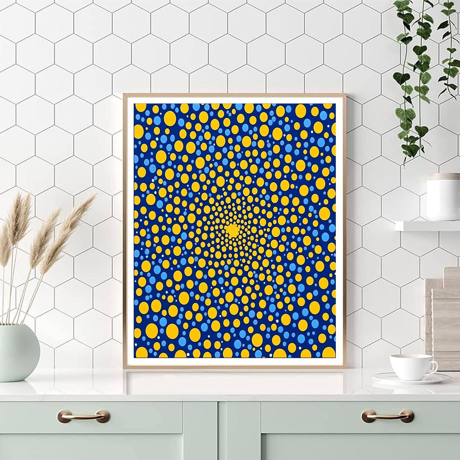Yayoi Kusama Inspired Dot Universe  DIY Paint By Numbers