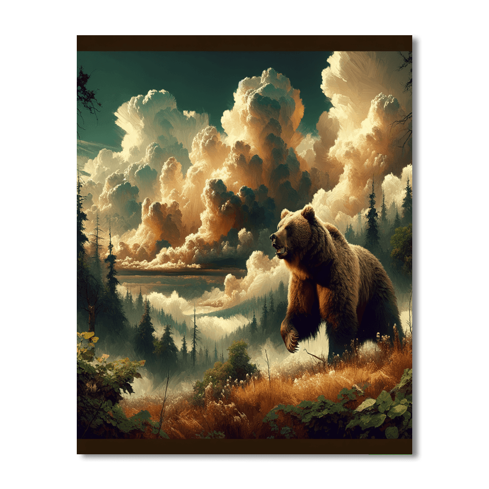 Bear's Wilderness Journey DIY Paint By Numbers